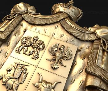 Coat of arms (GR_0234) 3D model for CNC machine